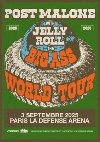 Post Malone - Paris La Defense Arena - 3 Septembre 2025