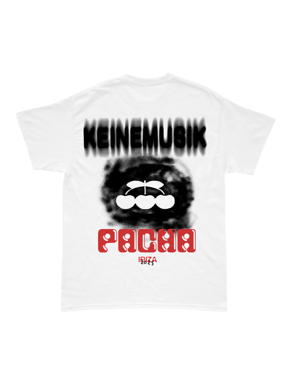 Keinemusik x Pacha Blurry Cloud Cherry Tee 2025 (white)