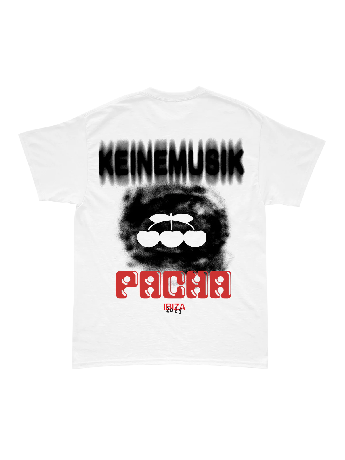 Keinemusik x Pacha Blurry Cloud Cherry Tee 2025 (white)