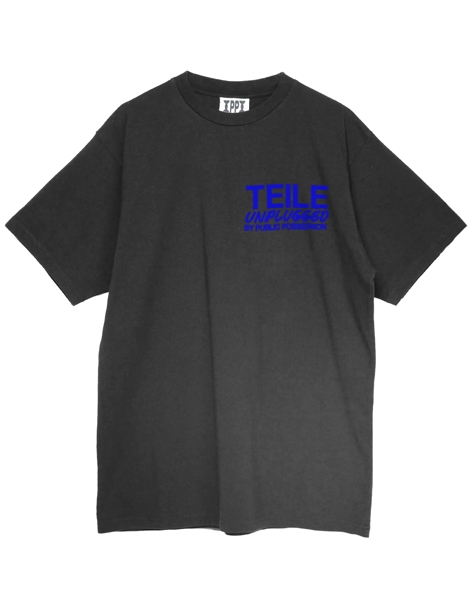 Keinemusik TEILE x Public Possession T-Shirt CHARCOAL